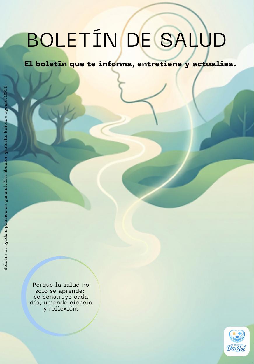 Portada del Boletín de Salud Agosto 2026 de Fundación Dra Sol